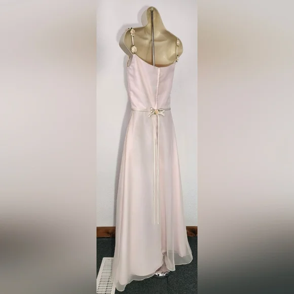 Jordan Dress Prom Y2K Coquette Girl Rose Straps Soft Pink Size 8 - Picture 8 of 16